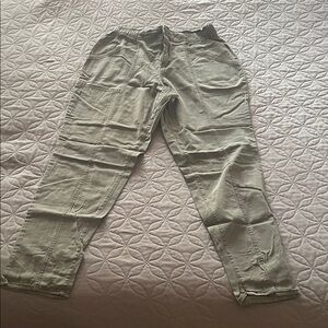 Old Navy Olive, cinched waist cotton Pants